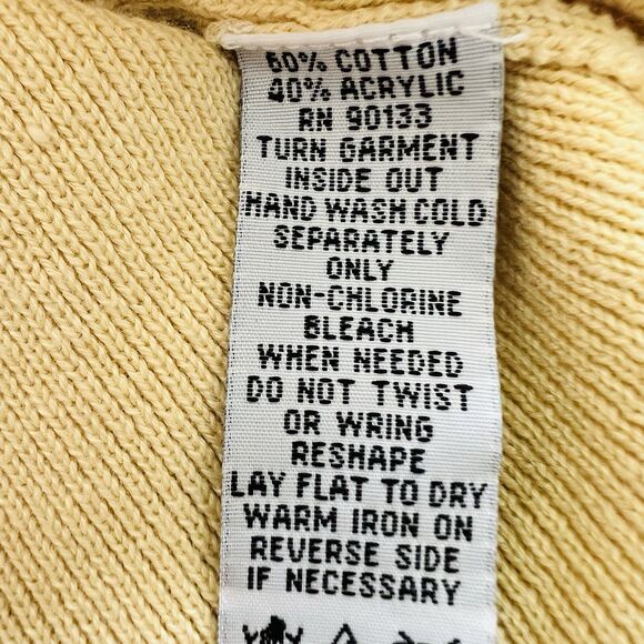 Bob Mackie Wearable Art Soft Yellow & White Stripe Zip Cardigan Sweater Plus 2X - Picture 10 of 10